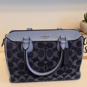 Coach Denim Bosto. Bag, seasonal print rare find